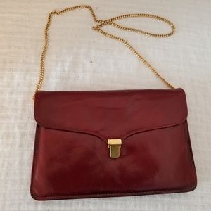 Allison Bag Red Envelope with Chain Vintage